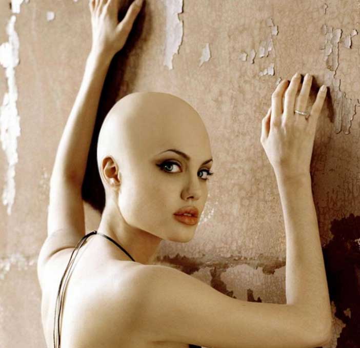 35 Images Of Female Celebrities Depicting If They Were Going Bald