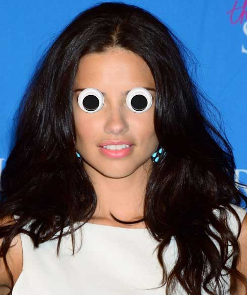 Supermodels with googly eyes!