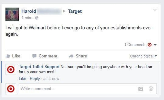 A Fake Target Customer Service Rep Is Hilariously Trolling Transphobes