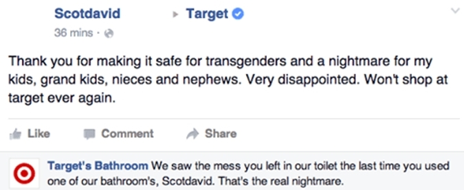 A Fake Target Customer Service Rep Is Hilariously Trolling Transphobes