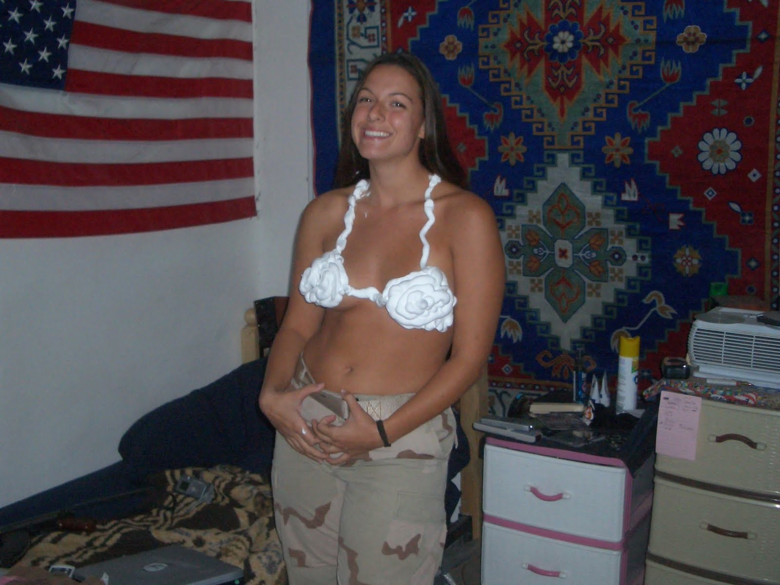 Military girls flashing nude