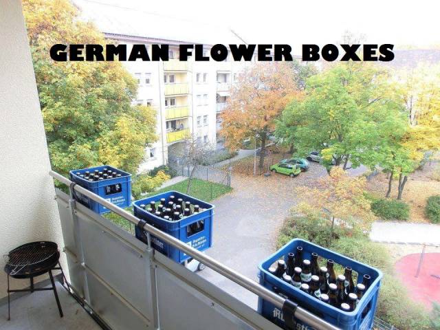 meanwhile in germany beer - German Flower Boxes