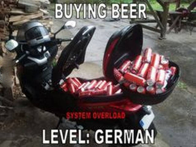 meanwhile in germany memes - Buying Beer System Overload Level German