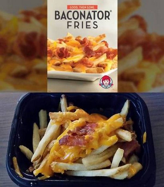 wendy's baconator fries ad - Gooo, The Course Baconator Fries