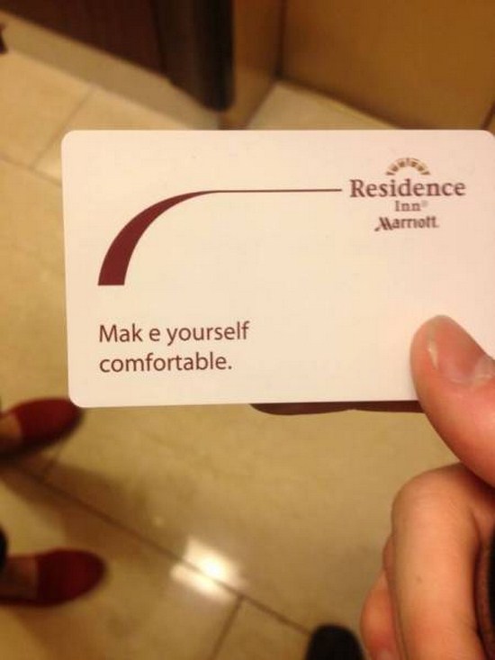 mildly annoying - Residence Inn Marriott Make yourself comfortable.
