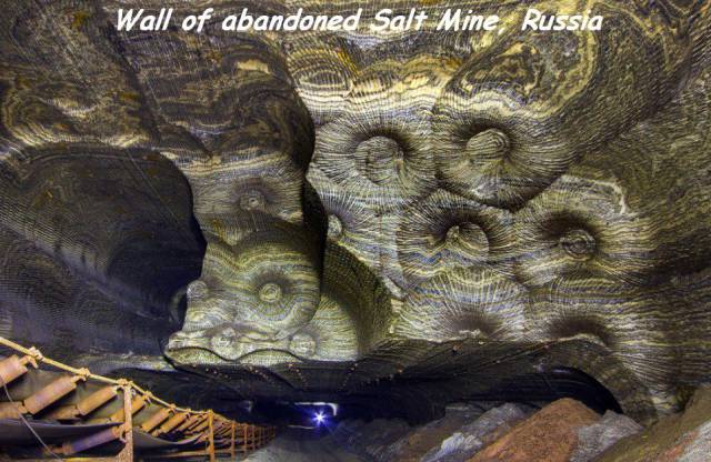 salt mine russia - Wall of abandoned Salt Mine Russia