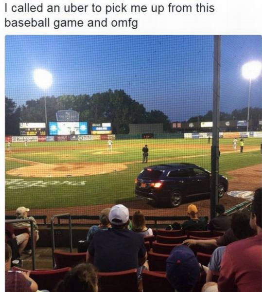 gta irl meme - I called an uber to pick me up from this baseball game and omfg