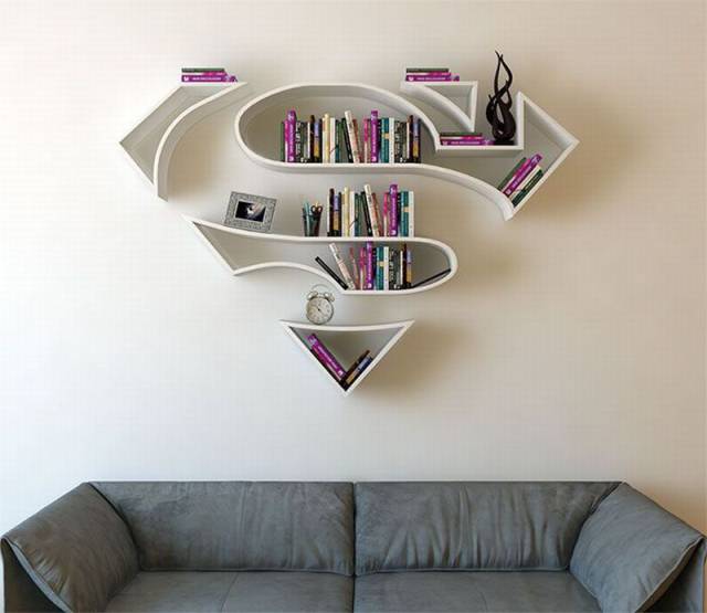 superman bookshelf