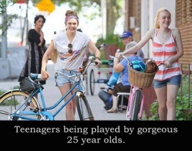 road bicycle - Teenagers being played by gorgeous 25 year olds.