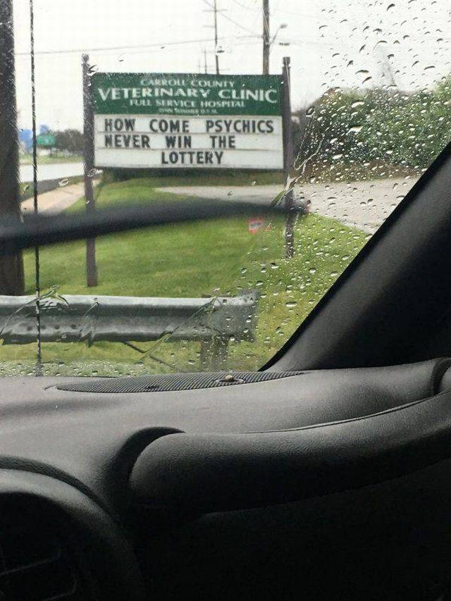 windshield - Boney Veterinary Clinic Service Hospital How Come Psychics Never Win The Lottery