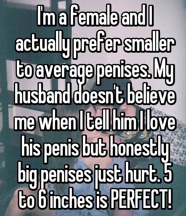 21 Honest Confessions From Women Who Prefer Smaller Penises