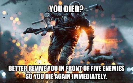 battlefield 5 hd - You Died? Better Revive You In Front Of Five Enemies So You Die Again Immediately.