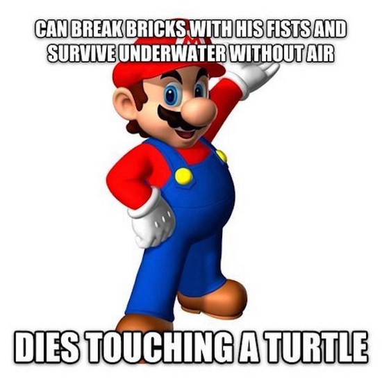 mario bros png - Can Break Bricks With His Fists And Survive Underwater Without Air Dies Touching A Turtle