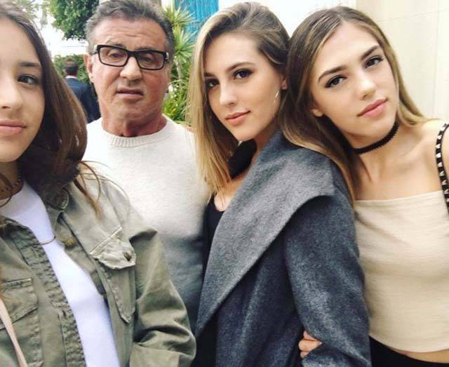 sylvester stallone and daughters