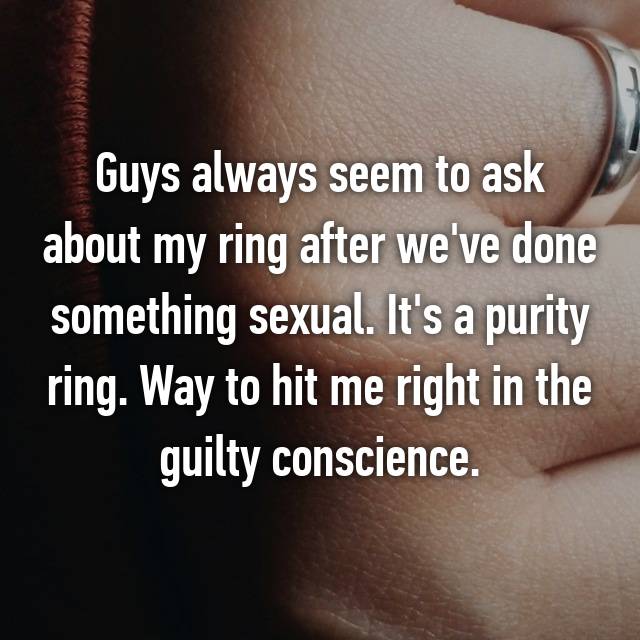 21 Surprising Confessions From People Who Wear Purity Rings!