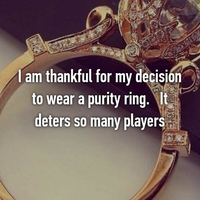 21 Surprising Confessions From People Who Wear Purity Rings!