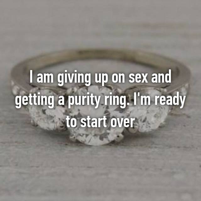 21 Surprising Confessions From People Who Wear Purity Rings!