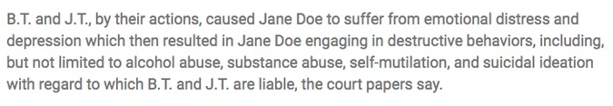 This is despite the fact that in court papers she told how she learned that Fogle’s business partner, Russell Taylor, had filmed her with secret cameras bathing and undressing at his house, to which she was a regular visitor between March 2011 and January 2015.

Fogle, she said, had solicited the videos from Taylor, and she was one of a series of minors Taylor captured on camera for his perverted business partner’s illegal pleasure.