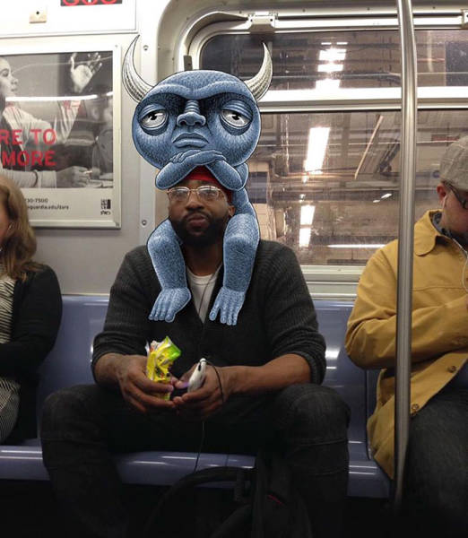 30 Insane Creatures Riding The Subway!