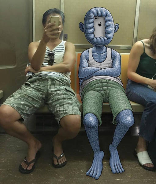 30 Insane Creatures Riding The Subway!