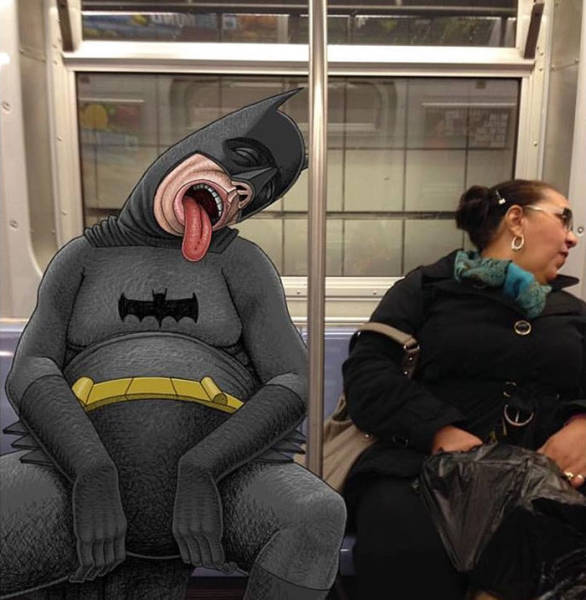 30 Insane Creatures Riding The Subway!