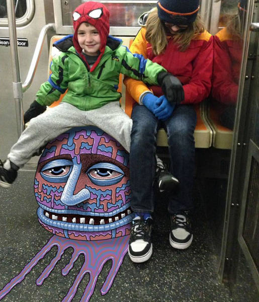 30 Insane Creatures Riding The Subway!