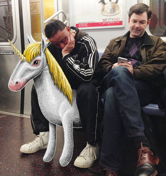 30 Insane Creatures Riding The Subway!