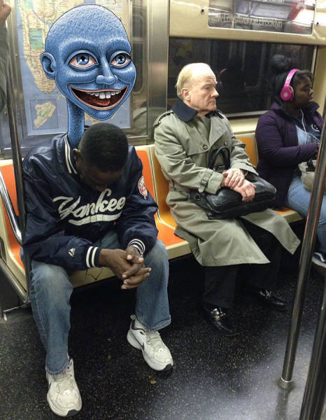 30 Insane Creatures Riding The Subway!