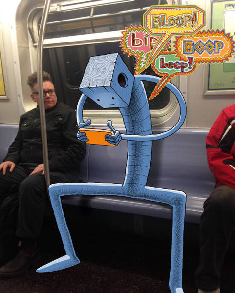 30 Insane Creatures Riding The Subway! - Wow Gallery | eBaum's World