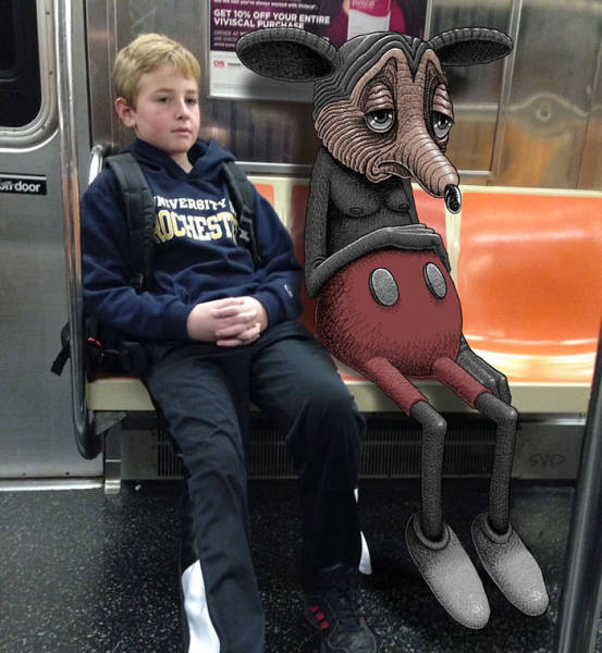 30 Insane Creatures Riding The Subway!