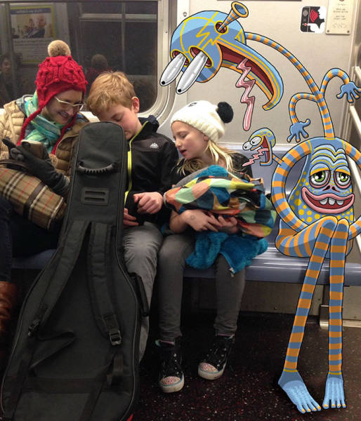 30 Insane Creatures Riding The Subway!