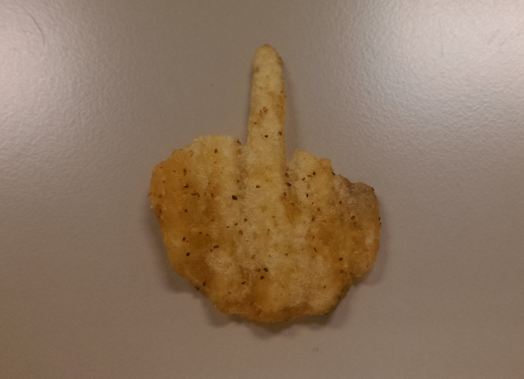 Middle finger chip