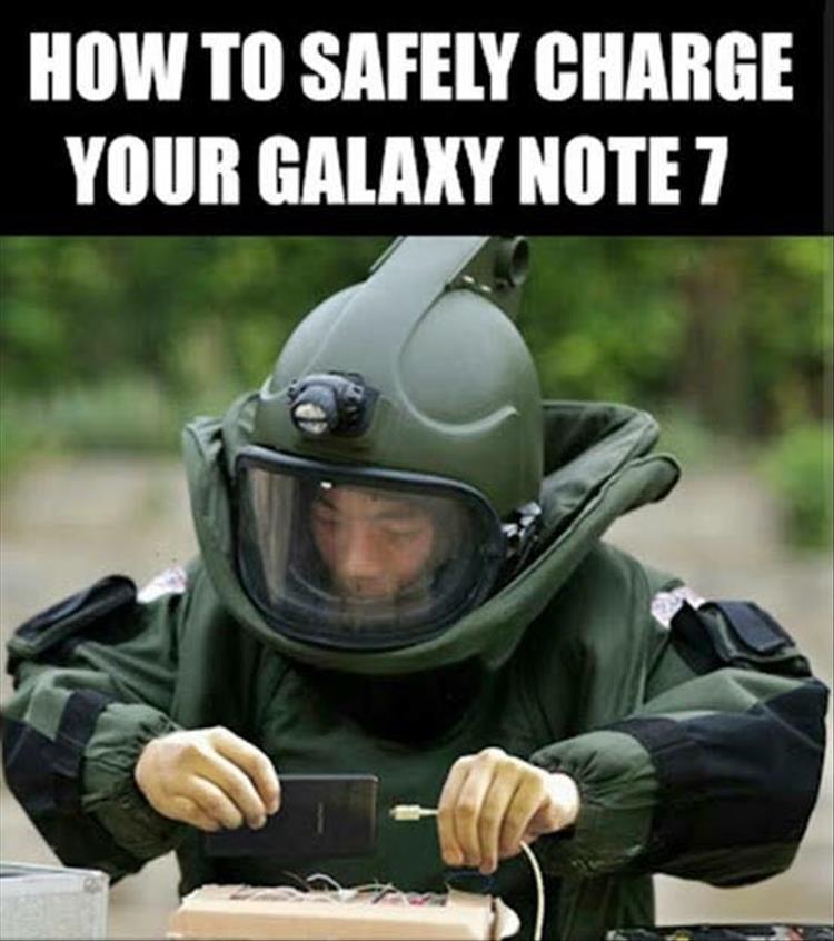 note 7 meme - How To Safely Charge Your Galaxy Note 7