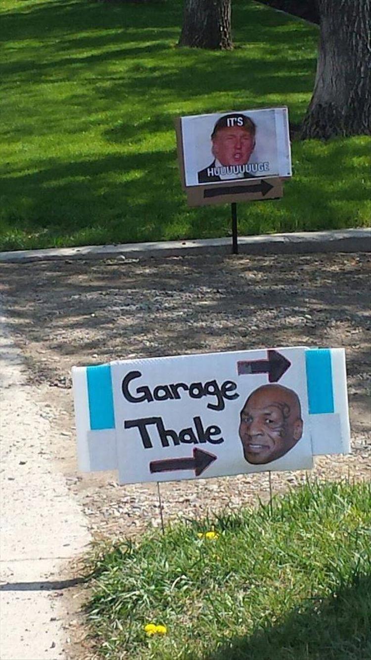 random pic weird yard sale - It'S Huuuuuuuge Garage Thale