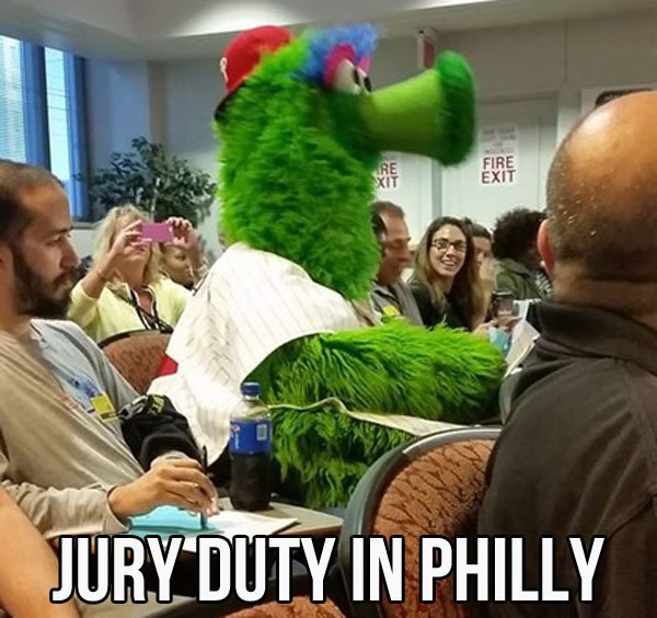 u dont think u smell like weed - Fire Exit Jury Duty In Philly