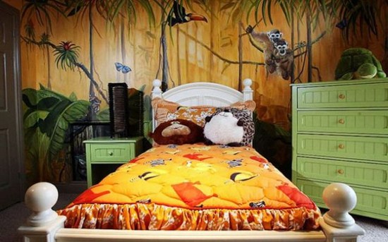 architecture jungle themed bedroom