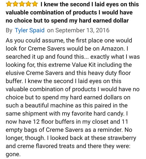 amazon reviews- Antiochus IV Epiphanes - I knew the second I laid eyes on this valuable combination of products I would have no choice but to spend my hard earned dollar By Tyler Spaid on As you could assume, the first place one would look for Creme Saver