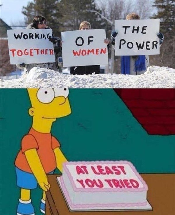 random least you tried - The Working Together Of Power Women At Least You Tried
