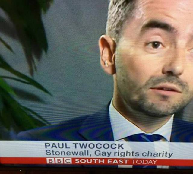 unlucky names - Paul Twocock Stonewall, Gay rights charity Bbc South East Today