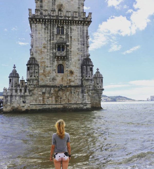 Milky made his way across the Atlantic to terrorize The Belém Tower – Portugal