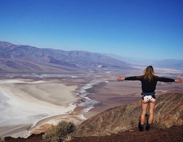 Mooing on the top of the world – Dantes view, Death Valley, California