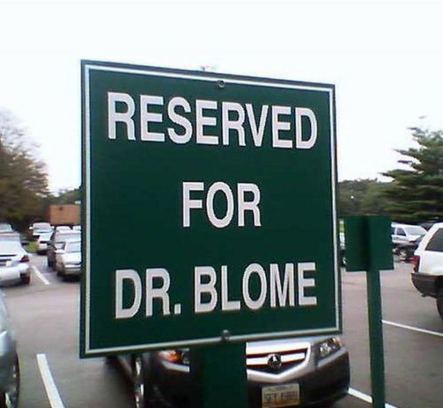 lane - Reserved For Dr. Blome