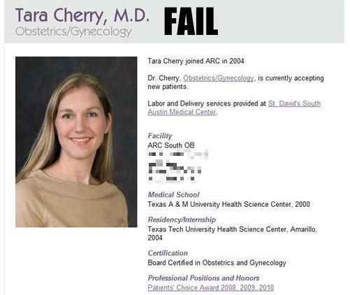 funny female names - Tara Cherry, M.D. Fail ObstetricsGynecology Tara Cherry joined Arc in 2004 Dr. Cherry. ObstetricsGynecology, is currently accepting new patients Labor and Delivery services provided at St David's South Austin Medical Center Facility A
