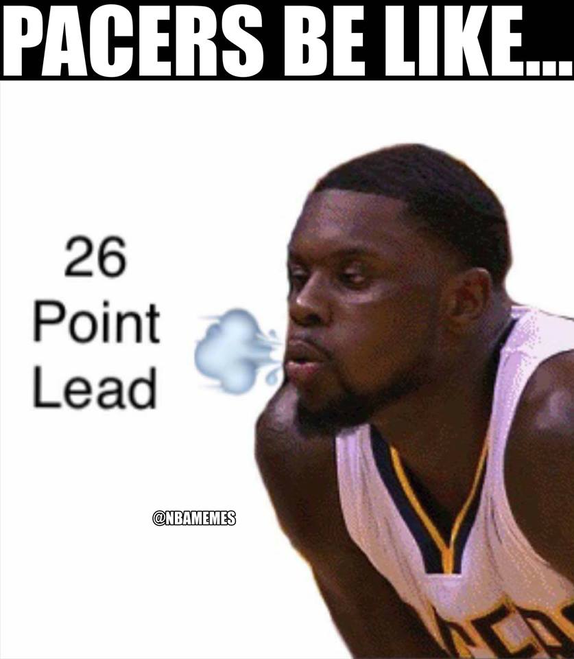 certified senpai - Pacers Be .. 26 Point Lead