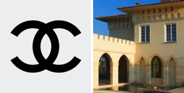 Chanel-This logo’s creation story is a very special and romantic one. Coco Chanel drew it herself while staying at Château Crémat in Nice. According to one popular legend, the world-famous symbol was inspired by the castle’s vaulted arches. Many point out the magic of the letters since "CC" represents both the first letters in the name of the castle and Coco’s initials