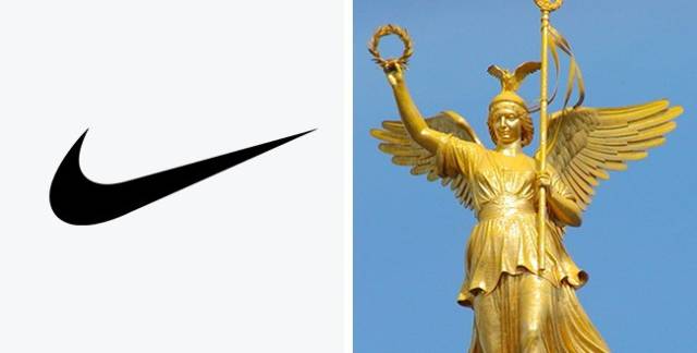Nike-A student named Carolyn Davidson was paid a mere $35 for designing this logo in 1975. As you can easily guess, the world-famous symbol represents the wings of the Greek goddess Nike who used to inspire warriors to victory.