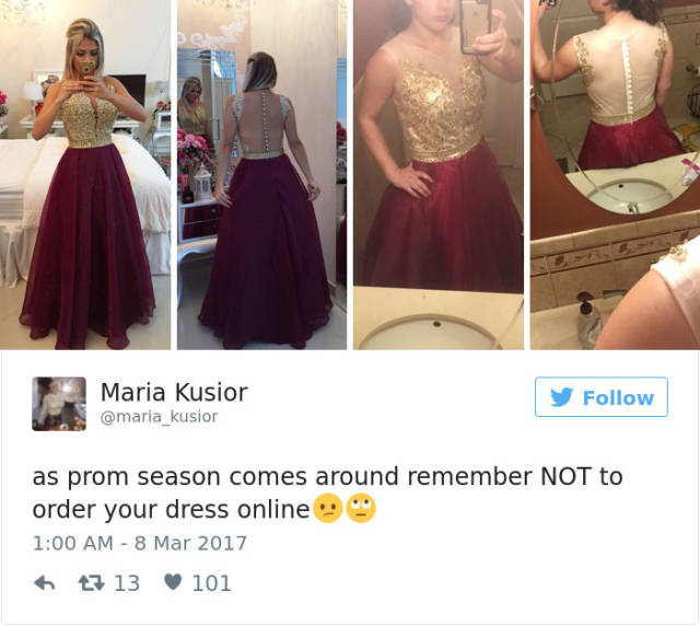 Why You Never Should Order Your Prom Dress Online