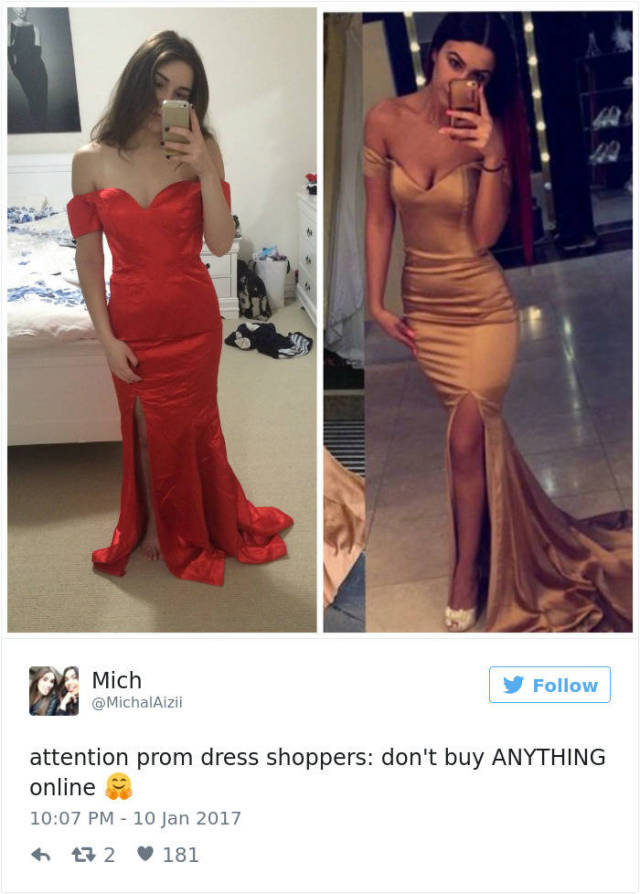 Why You Never Should Order Your Prom Dress Online