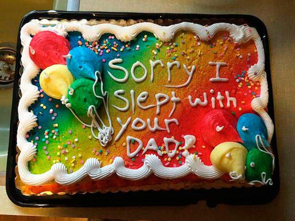sorry cakes - Sorry I slept with your Pada