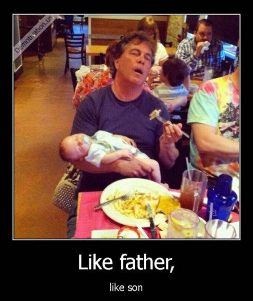 cool pic parenting reality - Demotivation.us father, son